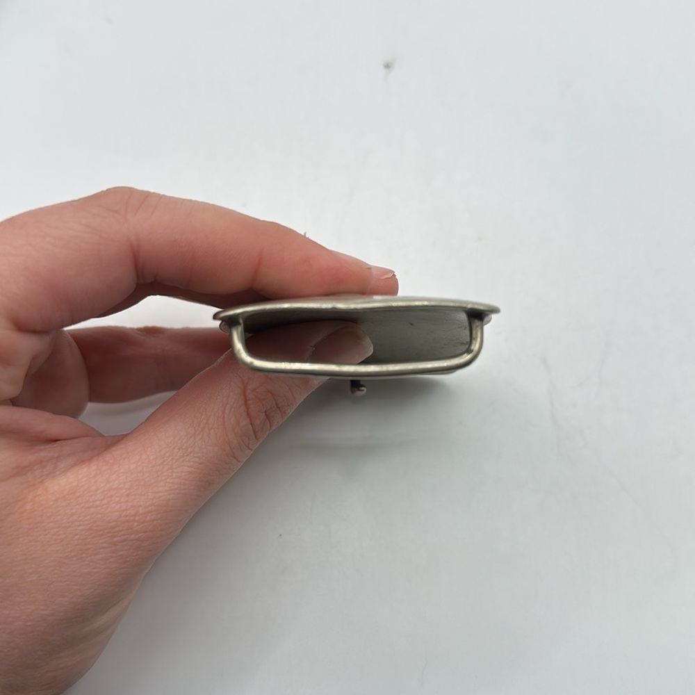 Renalde Silver Tone Gold Solid Nickle Western Bel… - image 4